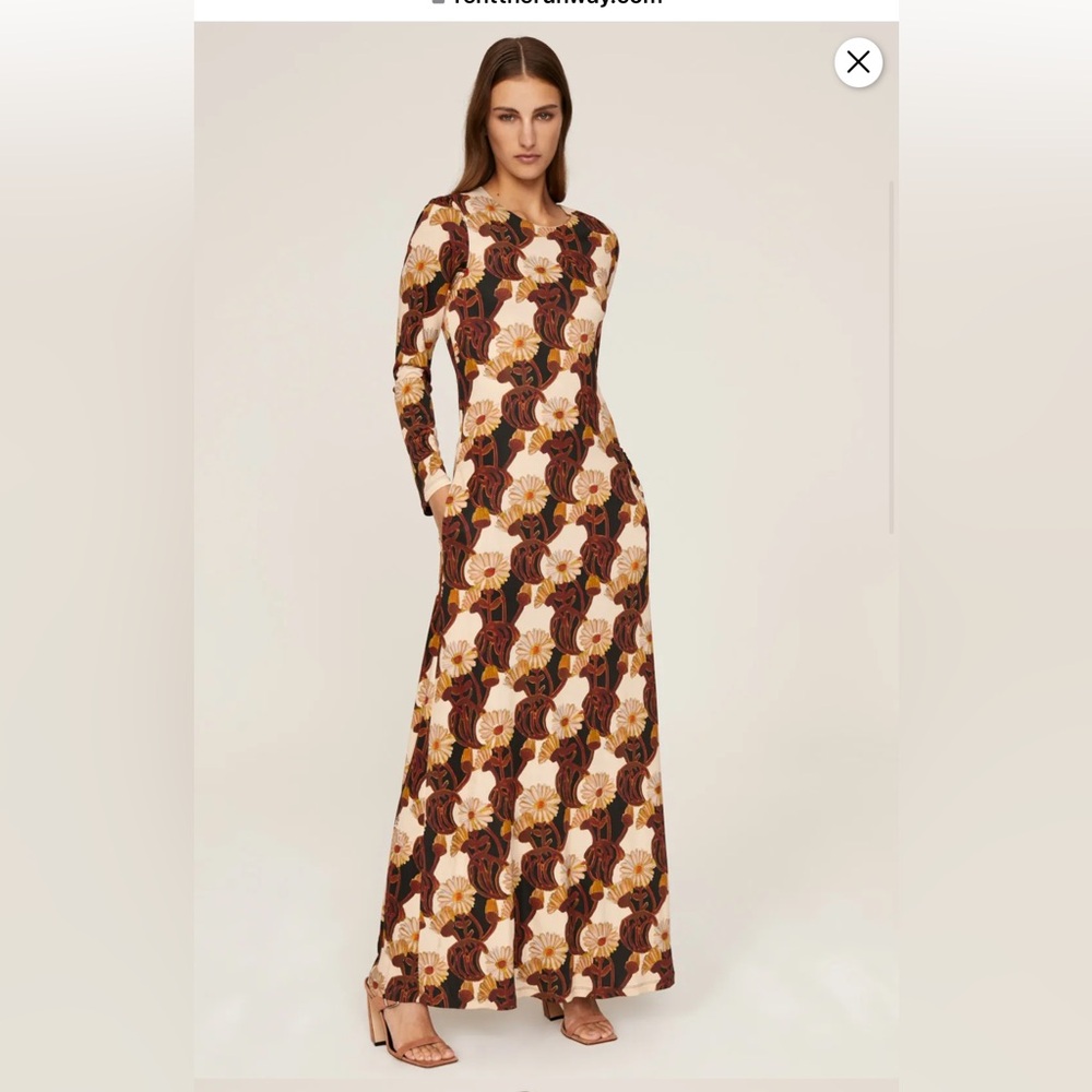 🔥 LA DOUBLEJ SWANK MAXI GOWN EUC L